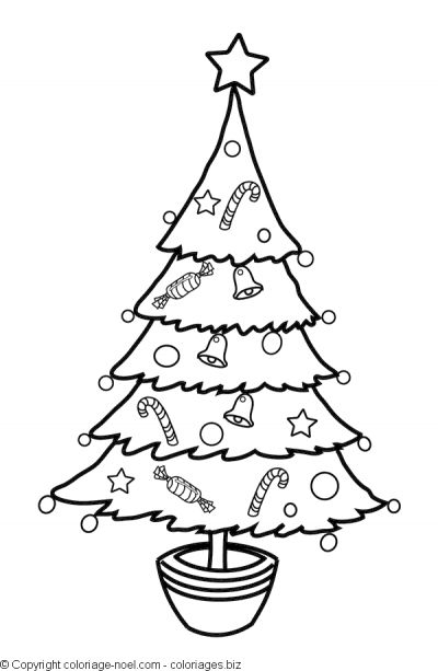 Disegno da colorare: albero di Natale (Oggetti) #167498 - Pagine da Colorare Stampabili Gratuite