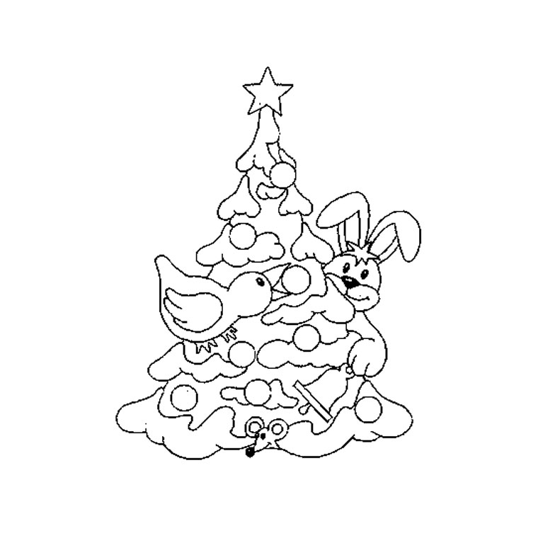 Disegno da colorare: albero di Natale (Oggetti) #167502 - Pagine da Colorare Stampabili Gratuite