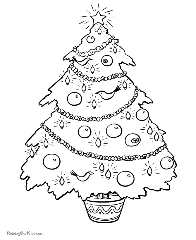 Disegno da colorare: albero di Natale (Oggetti) #167522 - Pagine da Colorare Stampabili Gratuite