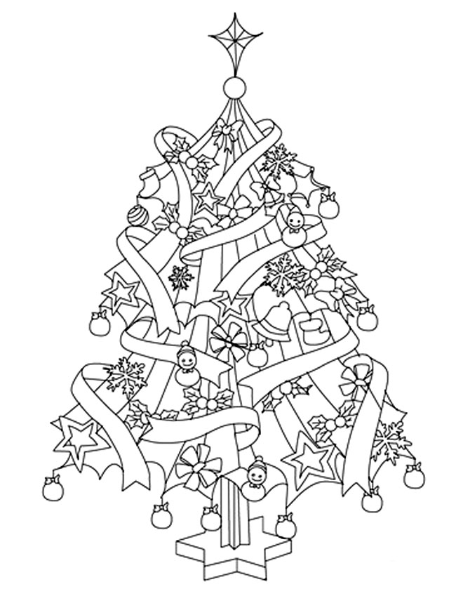 Disegno da colorare: albero di Natale (Oggetti) #167549 - Pagine da Colorare Stampabili Gratuite