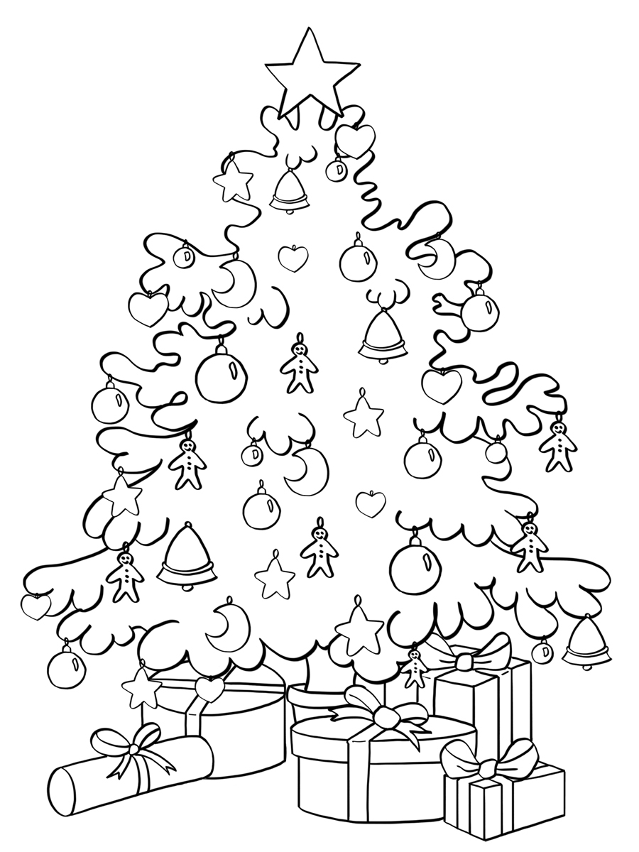Disegno da colorare: albero di Natale (Oggetti) #167565 - Pagine da Colorare Stampabili Gratuite