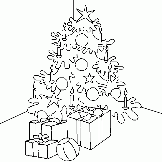 Disegno da colorare: albero di Natale (Oggetti) #167587 - Pagine da Colorare Stampabili Gratuite