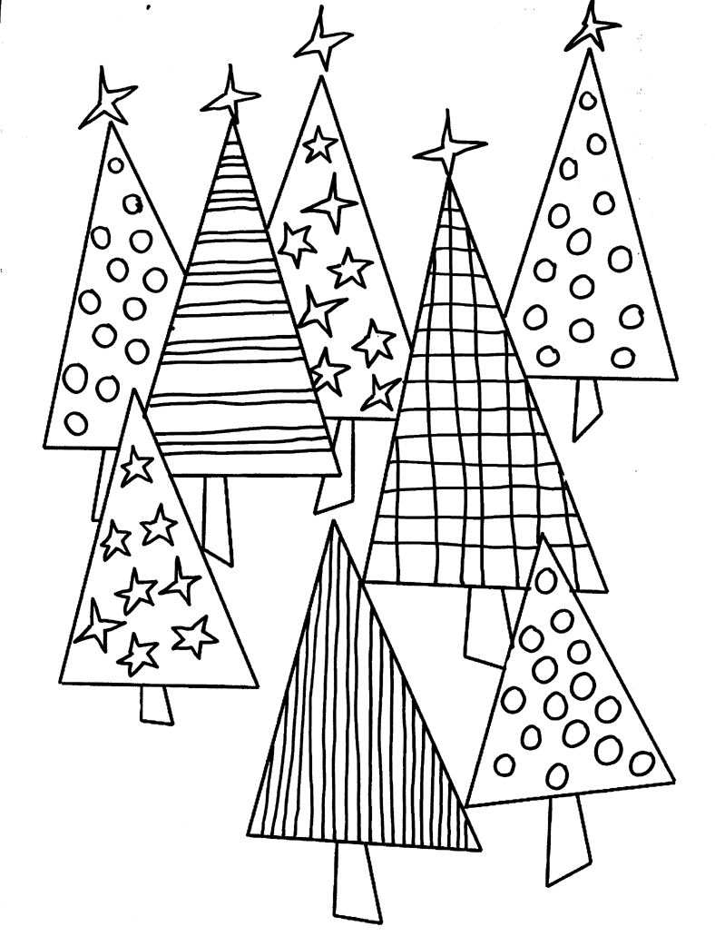 Disegno da colorare: albero di Natale (Oggetti) #167764 - Pagine da Colorare Stampabili Gratuite