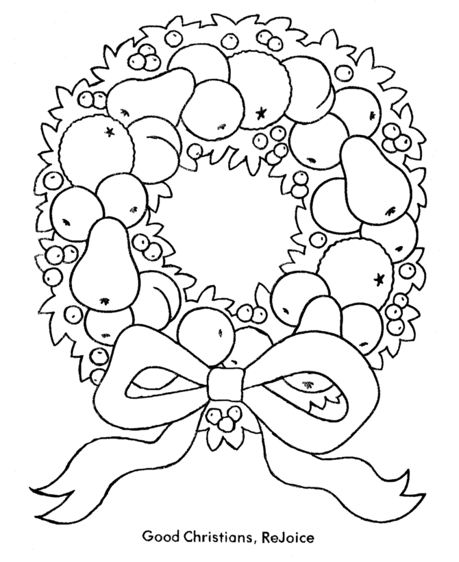 Disegno da colorare: Ghirlanda natalizia (Oggetti) #169377 - Pagine da Colorare Stampabili Gratuite