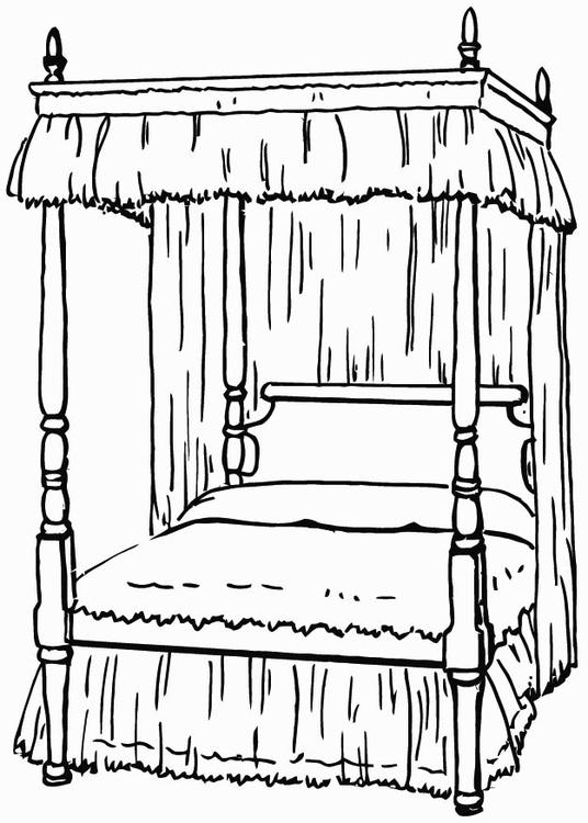 Disegno da colorare: Letto (Oggetti) #167838 - Pagine da Colorare Stampabili Gratuite