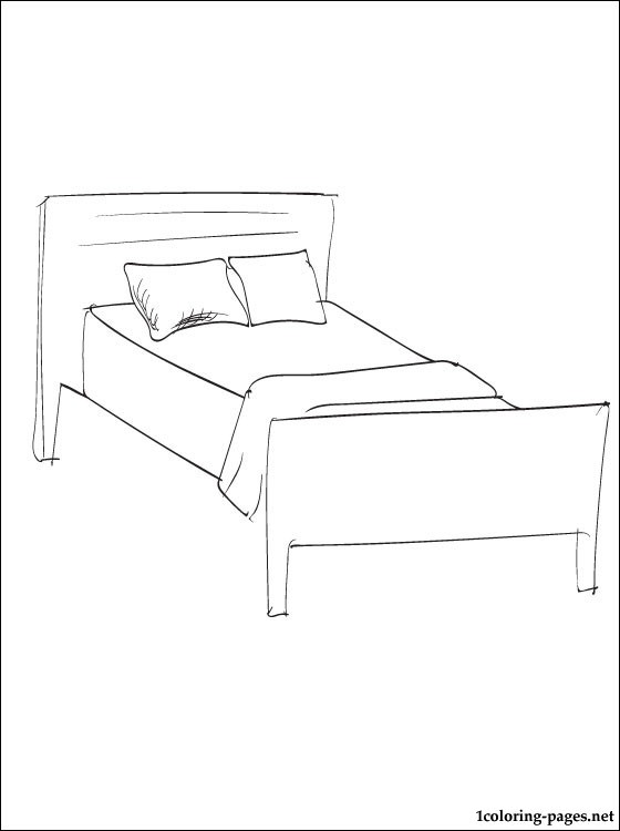 Disegno da colorare: Letto (Oggetti) #168138 - Pagine da Colorare Stampabili Gratuite