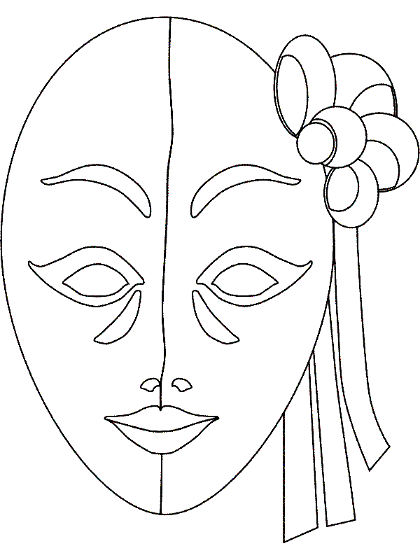 Disegno da colorare: Maschera (Oggetti) #120510 - Pagine da Colorare Stampabili Gratuite