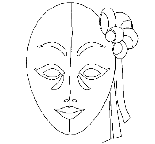 Disegno da colorare: Maschera (Oggetti) #120665 - Pagine da Colorare Stampabili Gratuite