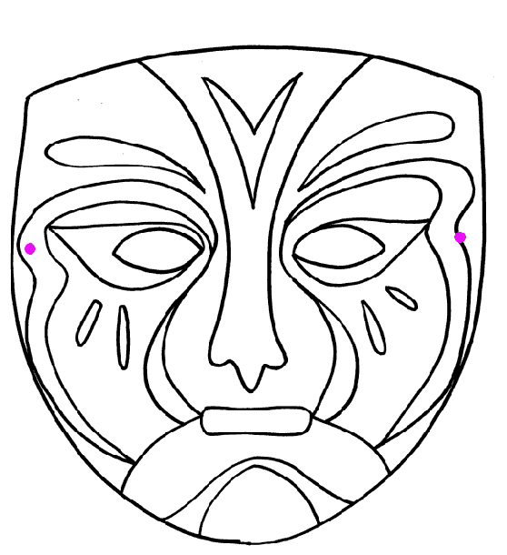 Disegno da colorare: Maschera (Oggetti) #120750 - Pagine da Colorare Stampabili Gratuite