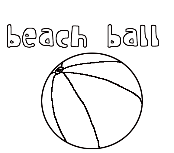 Disegno da colorare: pallone da spiaggia (Oggetti) #169180 - Pagine da Colorare Stampabili Gratuite