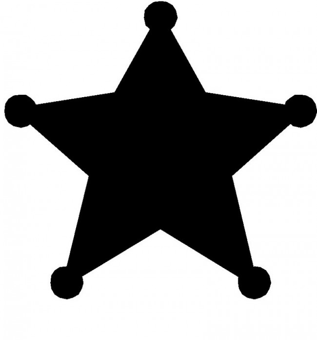 Disegno da colorare: stella dello sceriffo (Oggetti) #118662 - Pagine da Colorare Stampabili Gratuite