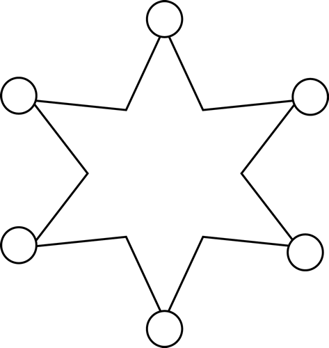 Disegno da colorare: stella dello sceriffo (Oggetti) #118679 - Pagine da Colorare Stampabili Gratuite