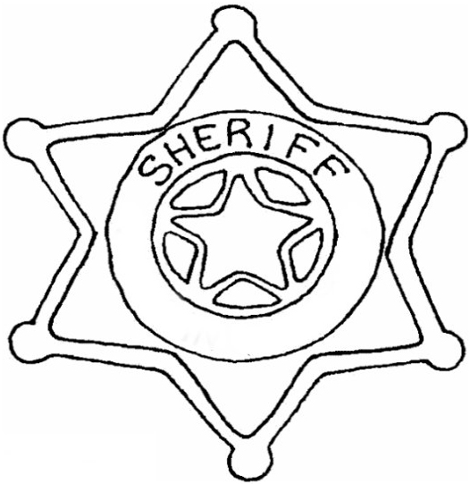 Disegno da colorare: stella dello sceriffo (Oggetti) #118689 - Pagine da Colorare Stampabili Gratuite