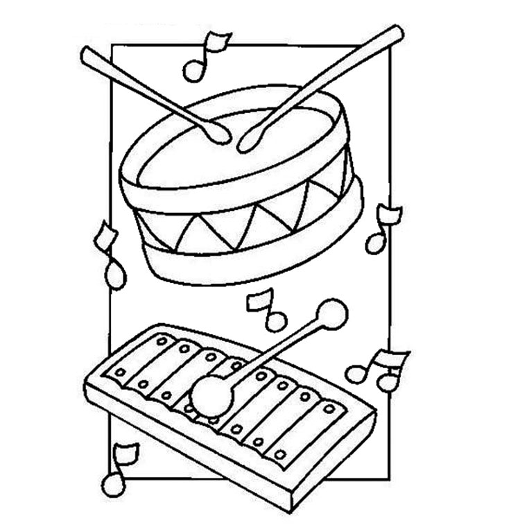 Disegno da colorare: Strumenti musicali (Oggetti) #167117 - Pagine da Colorare Stampabili Gratuite