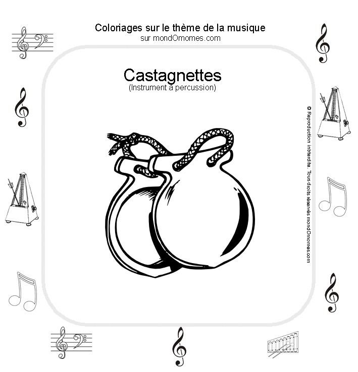 Disegno da colorare: Strumenti musicali (Oggetti) #167184 - Pagine da Colorare Stampabili Gratuite