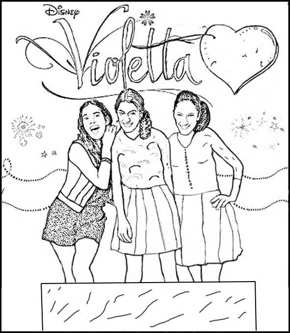 Disegno da colorare: Violetta (spettacoli televisivi) #170461 - Pagine da Colorare Stampabili Gratuite