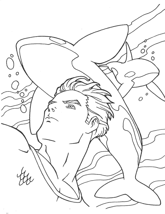 Disegno da colorare: Aquaman (Supereroe) #84973 - Pagine da Colorare Stampabili Gratuite
