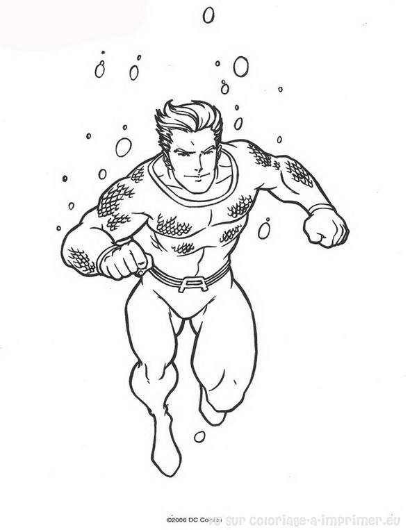 Disegno da colorare: Aquaman (Supereroe) #84977 - Pagine da Colorare Stampabili Gratuite