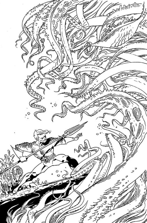 Disegno da colorare: Aquaman (Supereroe) #85038 - Pagine da Colorare Stampabili Gratuite