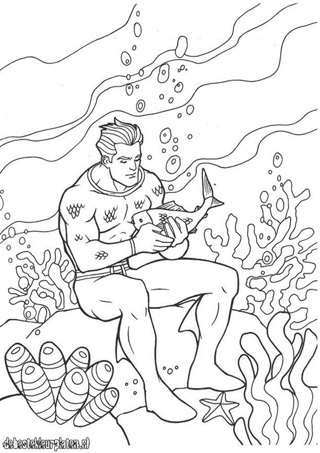 Disegno da colorare: Aquaman (Supereroe) #85061 - Pagine da Colorare Stampabili Gratuite