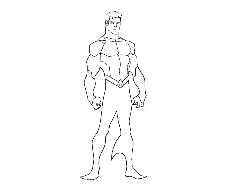 Disegno da colorare: Aquaman (Supereroe) #85162 - Pagine da Colorare Stampabili Gratuite