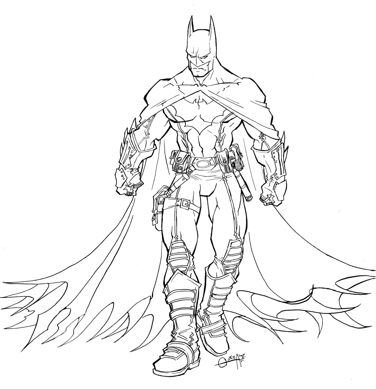 Disegno da colorare: Batman (Supereroe) #76836 - Pagine da Colorare Stampabili Gratuite