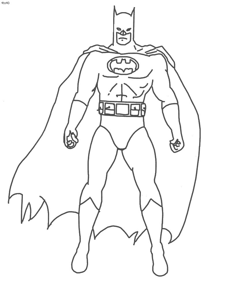 Disegno da colorare: Batman (Supereroe) #76838 - Pagine da Colorare Stampabili Gratuite