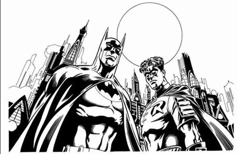 Disegno da colorare: Batman (Supereroe) #76854 - Pagine da Colorare Stampabili Gratuite