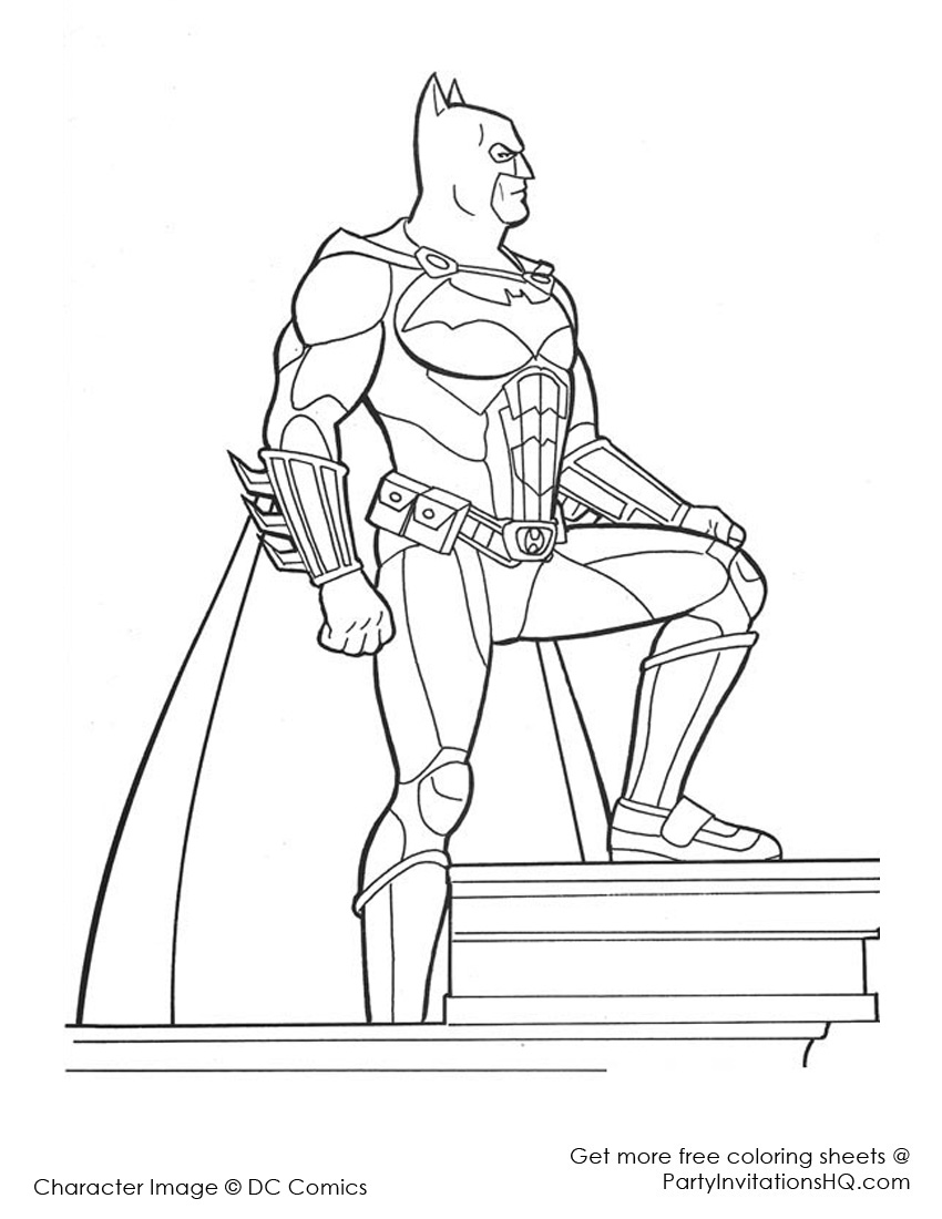 Disegno da colorare: Batman (Supereroe) #76864 - Pagine da Colorare Stampabili Gratuite