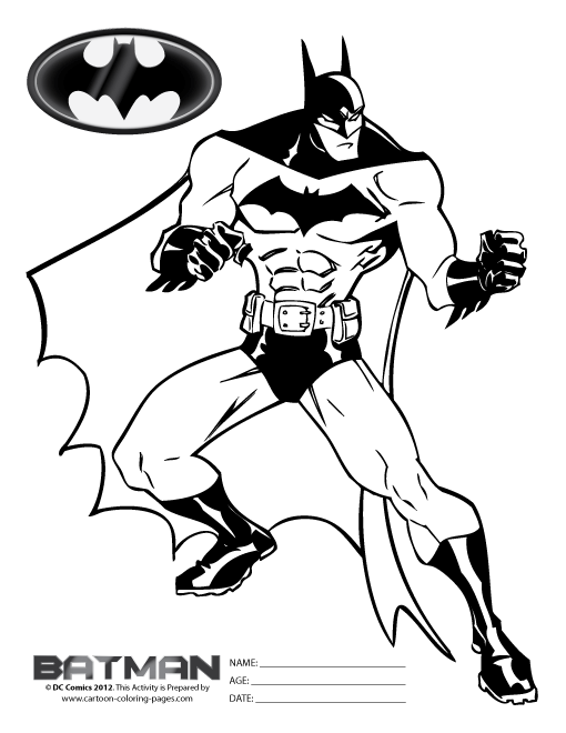 Disegno da colorare: Batman (Supereroe) #76890 - Pagine da Colorare Stampabili Gratuite