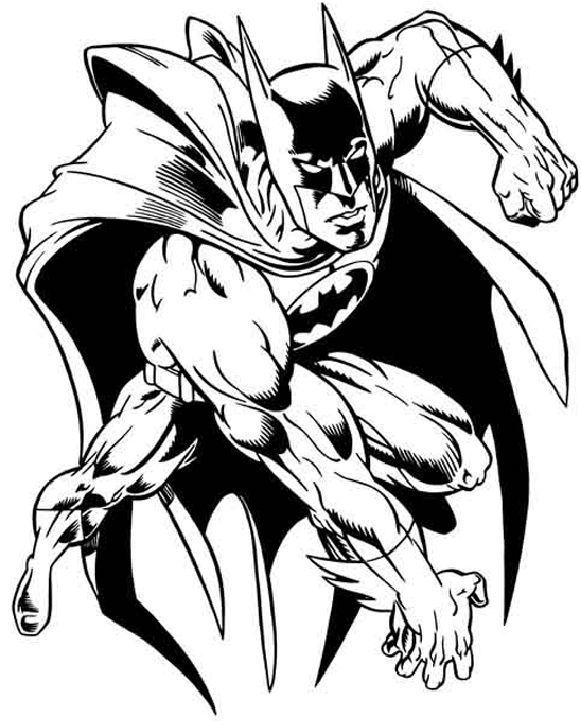 Disegno da colorare: Batman (Supereroe) #76893 - Pagine da Colorare Stampabili Gratuite