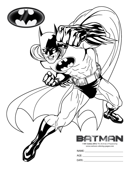 Disegno da colorare: Batman (Supereroe) #76898 - Pagine da Colorare Stampabili Gratuite