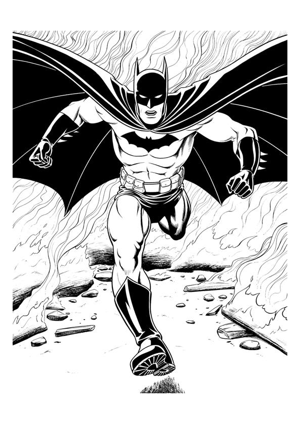 Disegno da colorare: Batman (Supereroe) #76952 - Pagine da Colorare Stampabili Gratuite