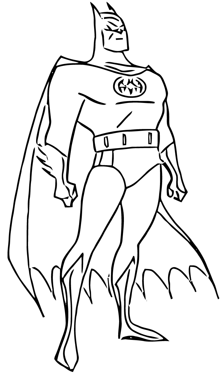 Disegno da colorare: Batman (Supereroe) #77000 - Pagine da Colorare Stampabili Gratuite