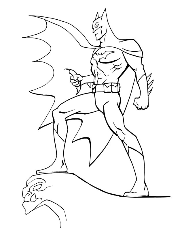 Disegno da colorare: Batman (Supereroe) #77031 - Pagine da Colorare Stampabili Gratuite