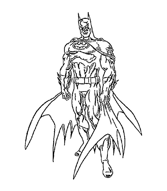 Disegno da colorare: Batman (Supereroe) #77035 - Pagine da Colorare Stampabili Gratuite