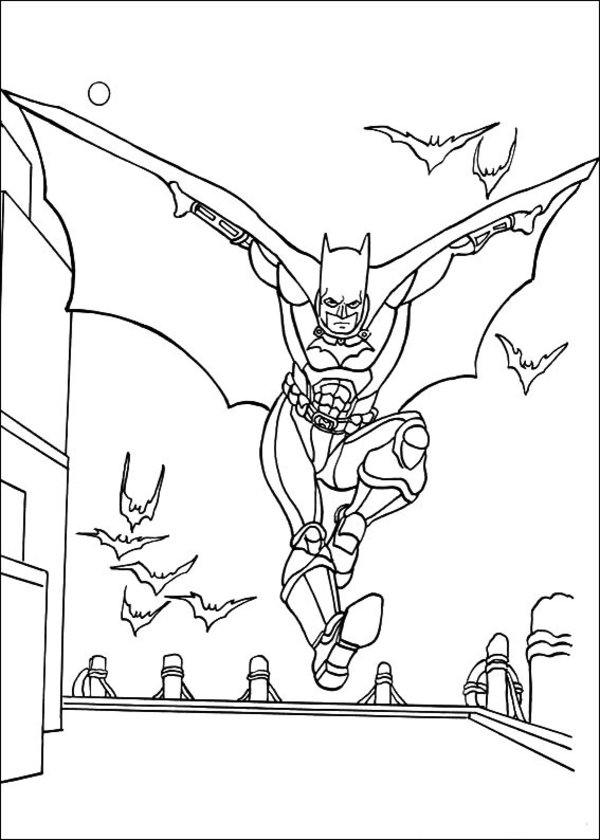 Disegno da colorare: Batman (Supereroe) #77038 - Pagine da Colorare Stampabili Gratuite