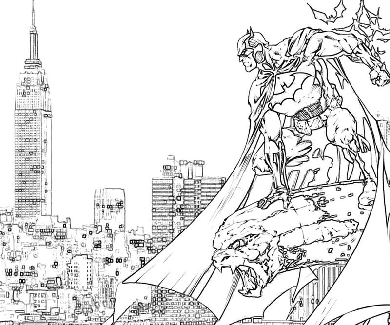 Disegno da colorare: Batman (Supereroe) #77118 - Pagine da Colorare Stampabili Gratuite