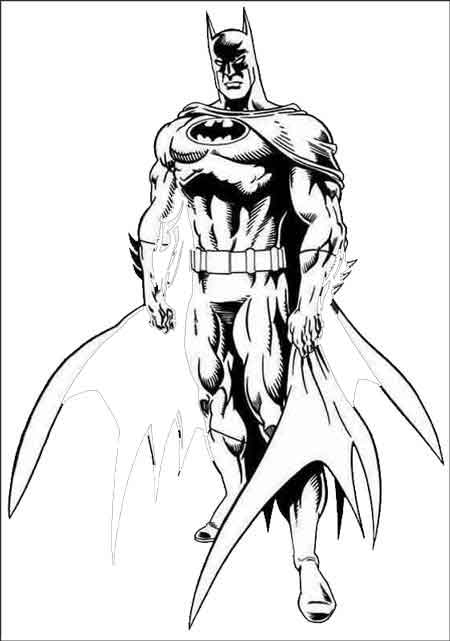 Disegno da colorare: Batman (Supereroe) #77128 - Pagine da Colorare Stampabili Gratuite
