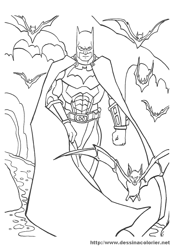 Disegno da colorare: Batman (Supereroe) #77147 - Pagine da Colorare Stampabili Gratuite