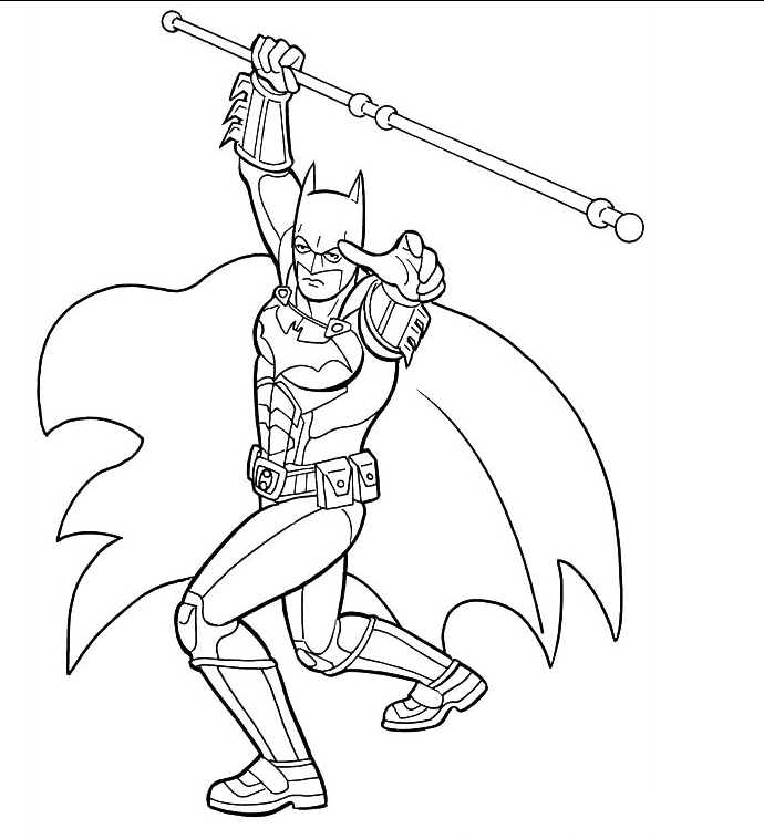 Disegno da colorare: Batman (Supereroe) #77157 - Pagine da Colorare Stampabili Gratuite