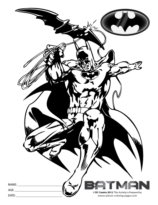 Disegno da colorare: Batman (Supereroe) #77158 - Pagine da Colorare Stampabili Gratuite