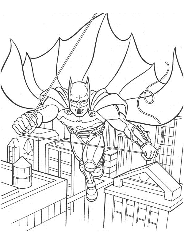 Disegno da colorare: Batman (Supereroe) #77170 - Pagine da Colorare Stampabili Gratuite
