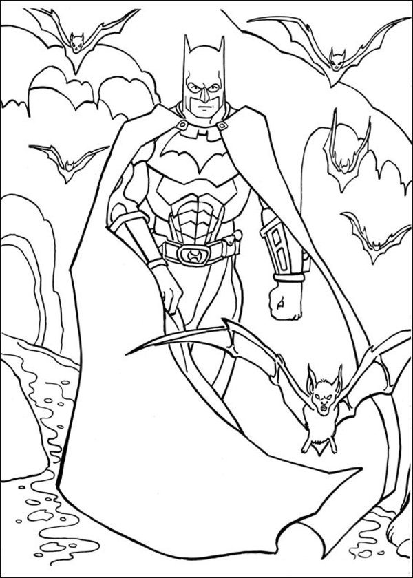 Disegno da colorare: Batman (Supereroe) #77174 - Pagine da Colorare Stampabili Gratuite