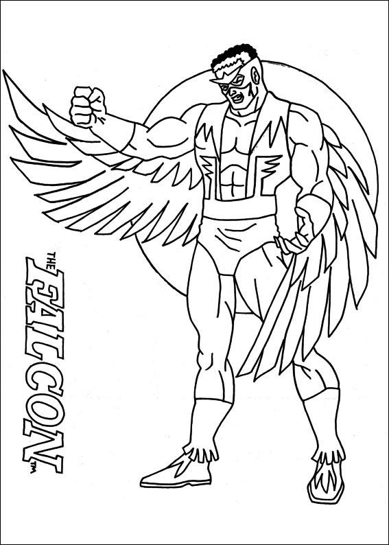 Disegno da colorare: Capitano America (Supereroe) #76588 - Pagine da Colorare Stampabili Gratuite