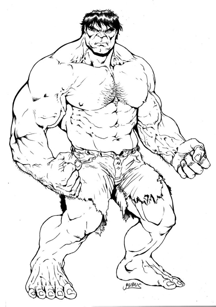 Disegno da colorare: Hulk (Supereroe) #79006 - Pagine da Colorare Stampabili Gratuite