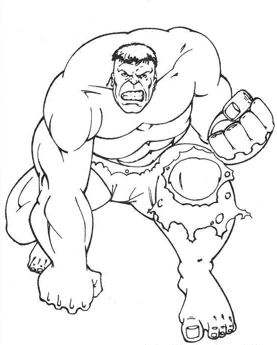 Disegno da colorare: Hulk (Supereroe) #79012 - Pagine da Colorare Stampabili Gratuite