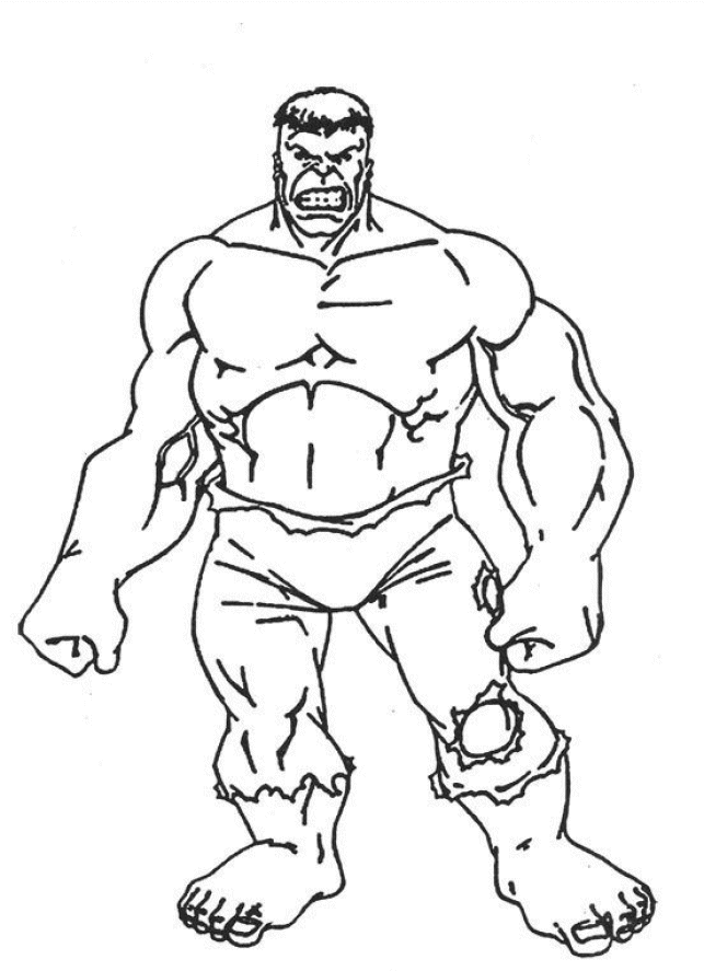 Disegno da colorare: Hulk (Supereroe) #79014 - Pagine da Colorare Stampabili Gratuite