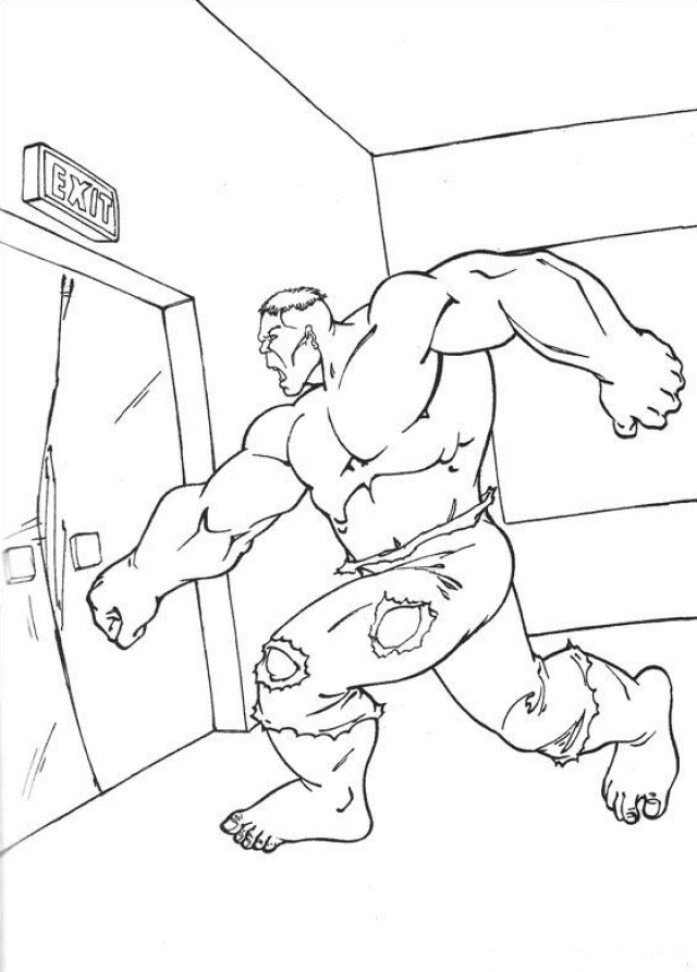 Disegno da colorare: Hulk (Supereroe) #79024 - Pagine da Colorare Stampabili Gratuite