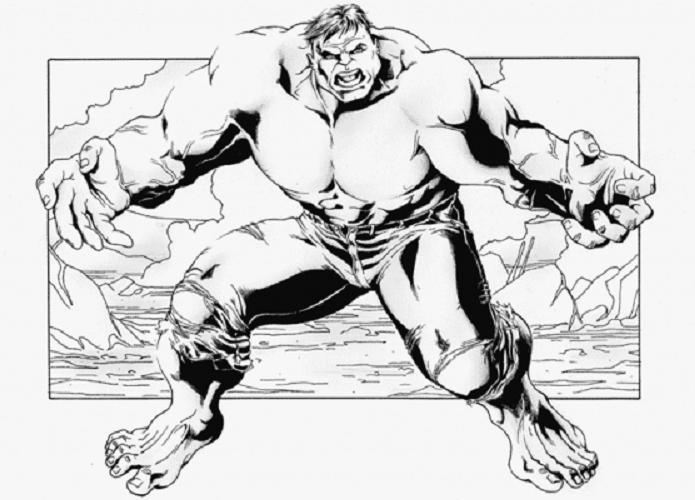 Disegno da colorare: Hulk (Supereroe) #79025 - Pagine da Colorare Stampabili Gratuite